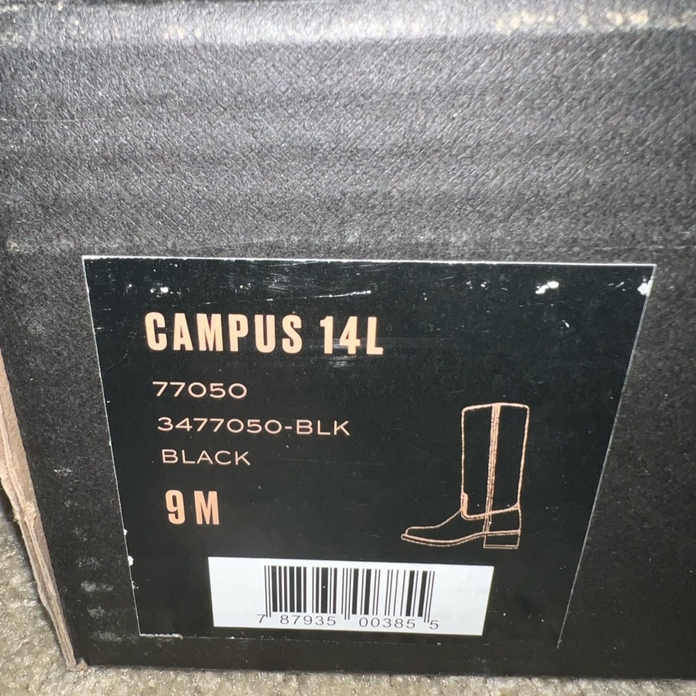 Frye Black Campus 14L Heeled Boots
